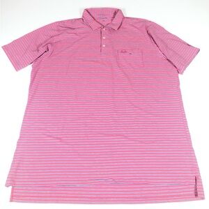 B.Draddy Stretch Golf Polo  Pink Myers Park Country Club NC Logo